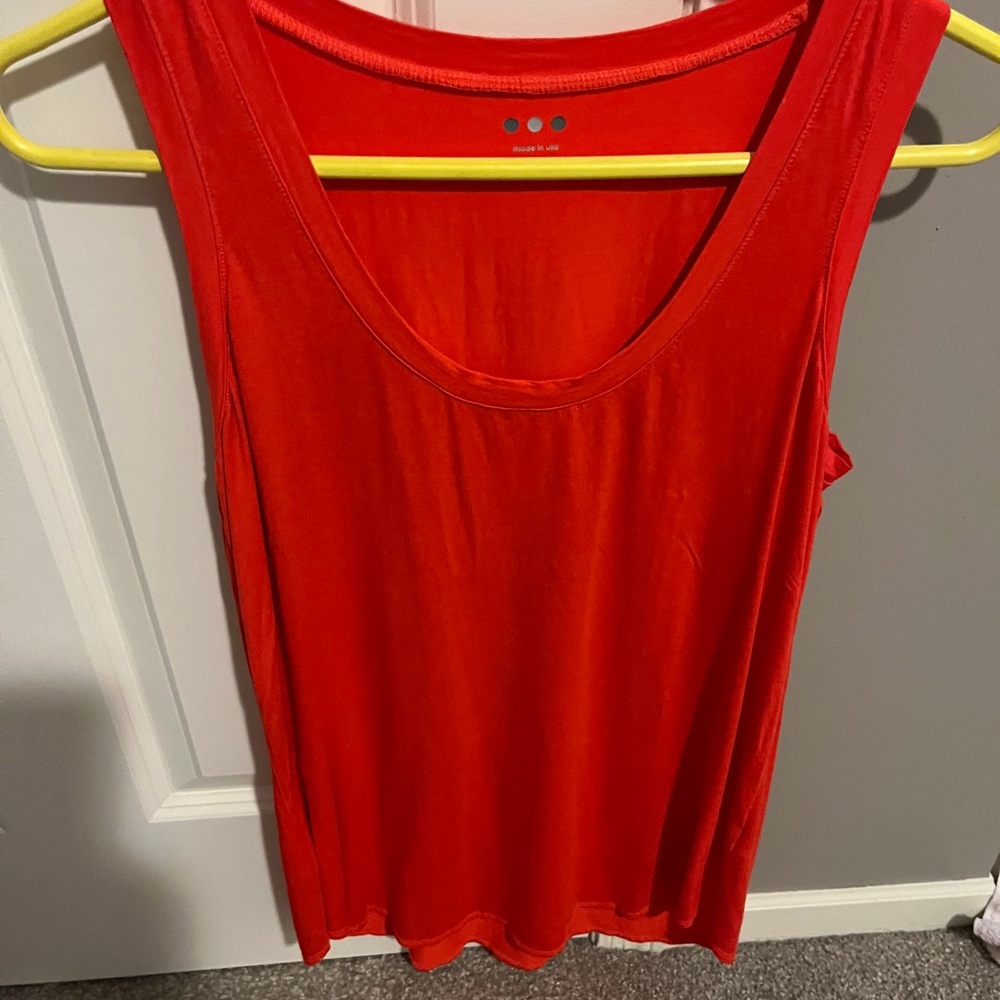 Three Dots size Large, color is orange very soft